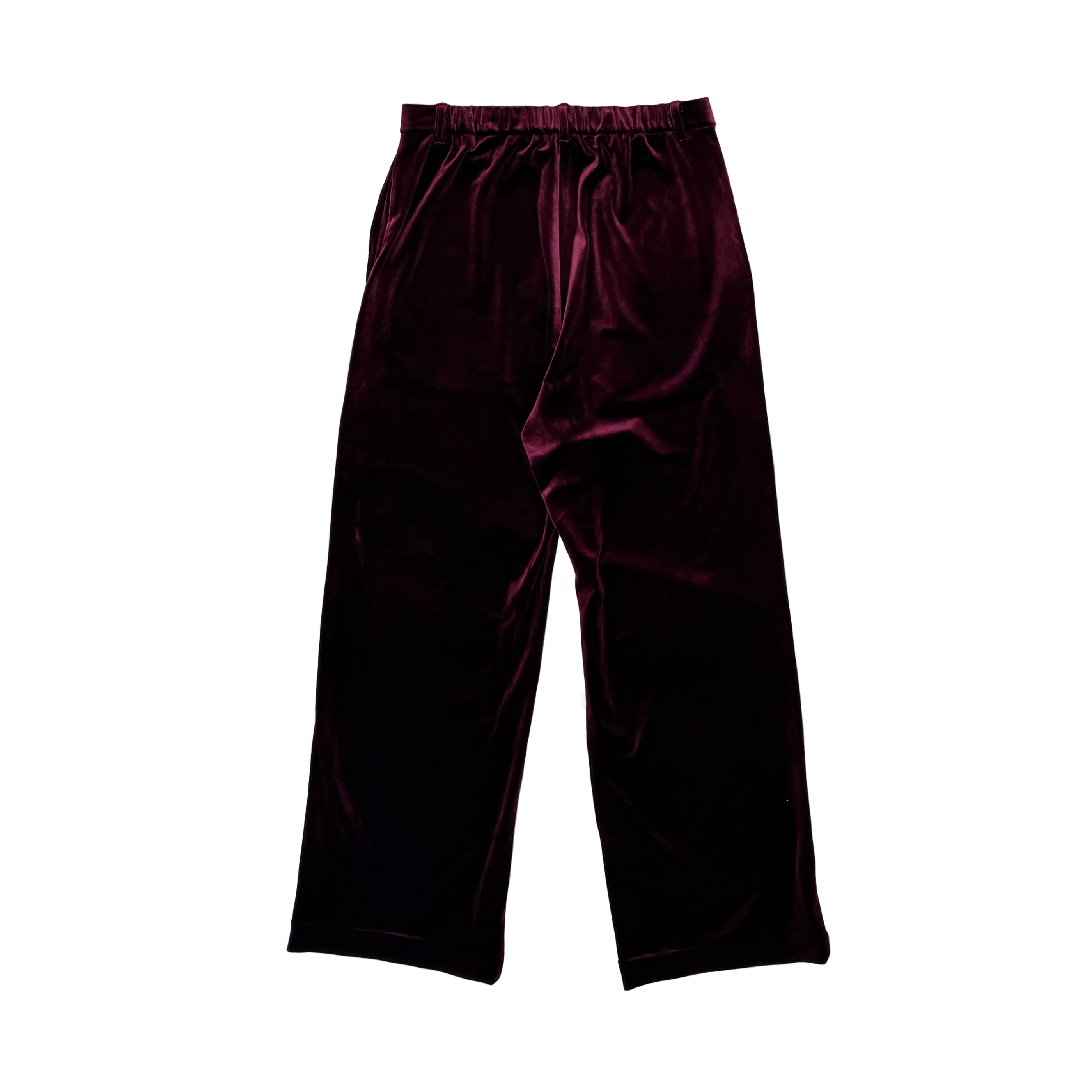 VELOUR TROUSERS｜BORDEAUX