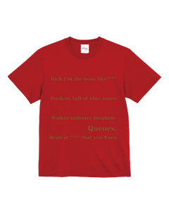 ''BOSS***TSHIRT''｜RED