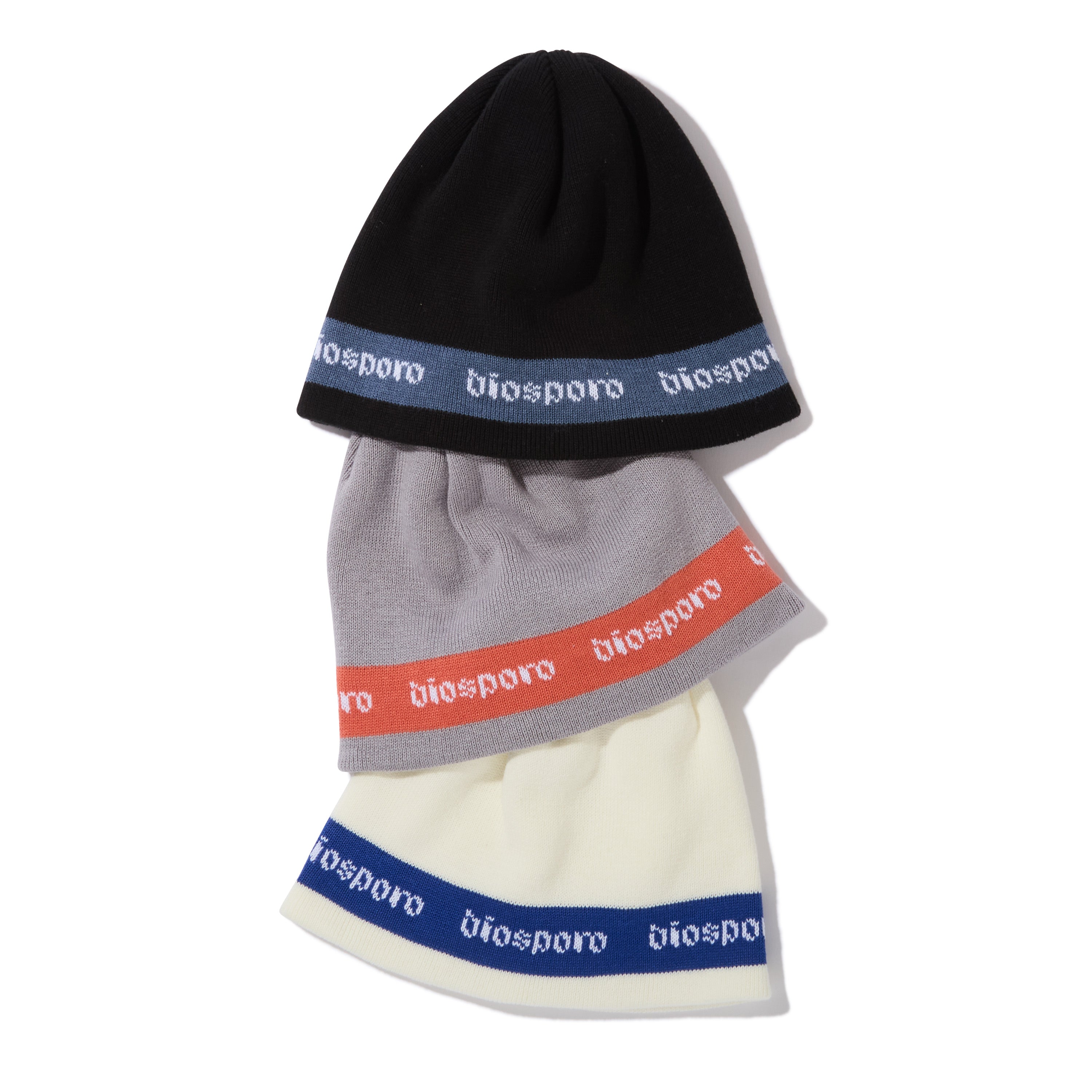 LINED LOGO  SINGLE BEANIE｜STEEL