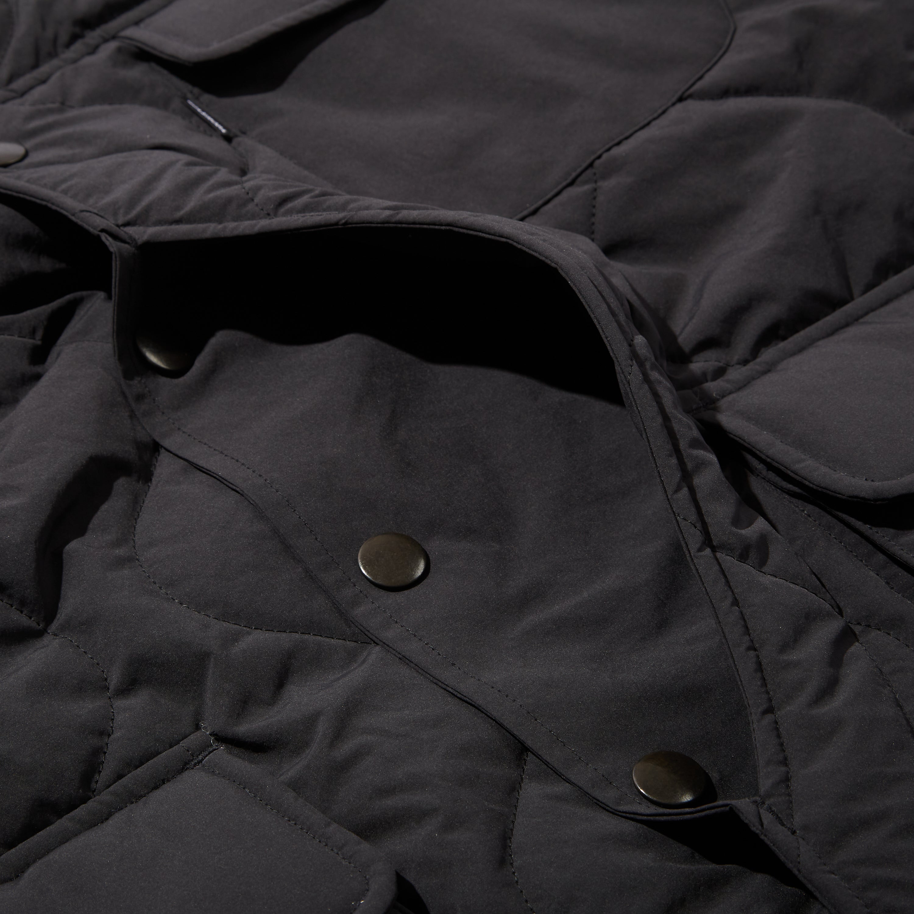 QUILTED WARDEN JACKET｜BLACK