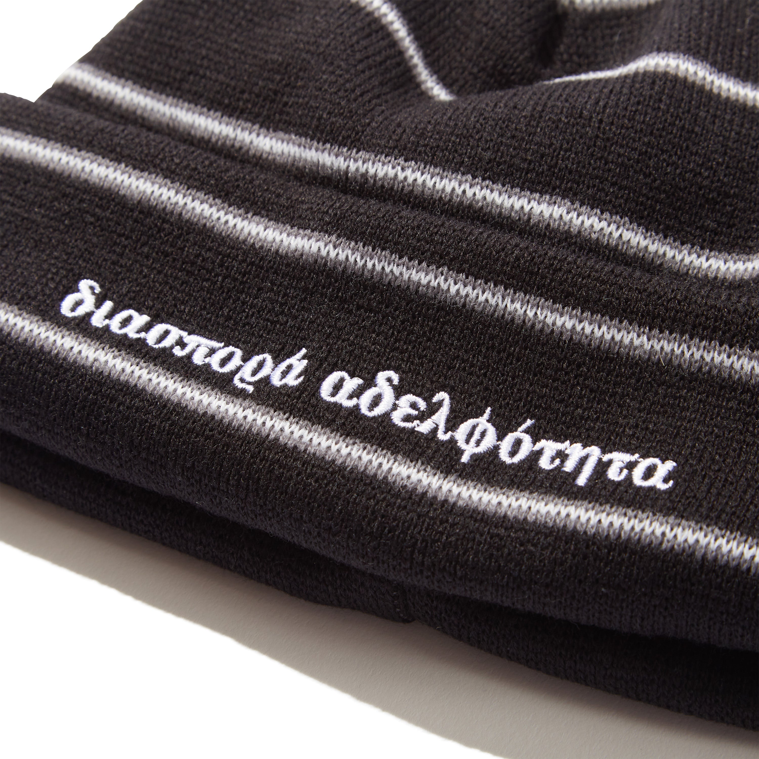 STRIPED BEANIES｜BLACK