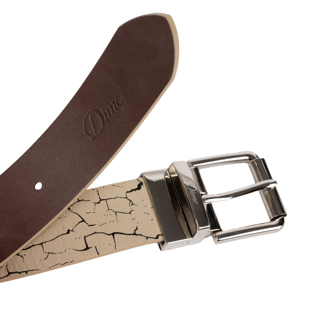 REVERSIBLE LEATHER BELT｜BEIGE/ BROWN