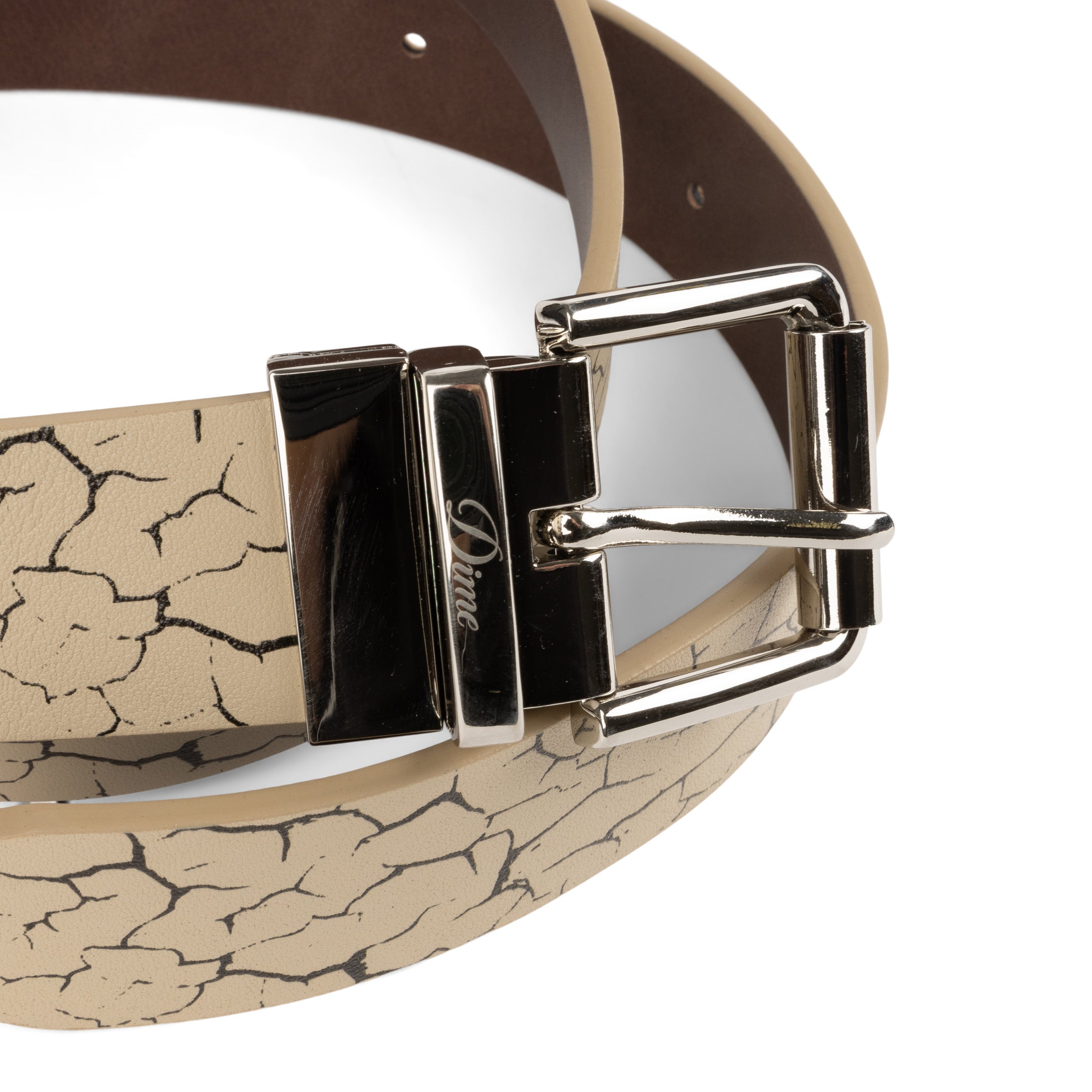 REVERSIBLE LEATHER BELT｜BEIGE/ BROWN
