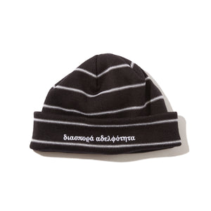 STRIPED BEANIES｜BLACK