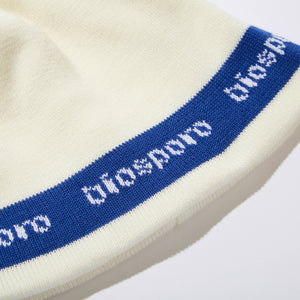 LINED LOGO  SINGLE BEANIE｜OFF WHITE