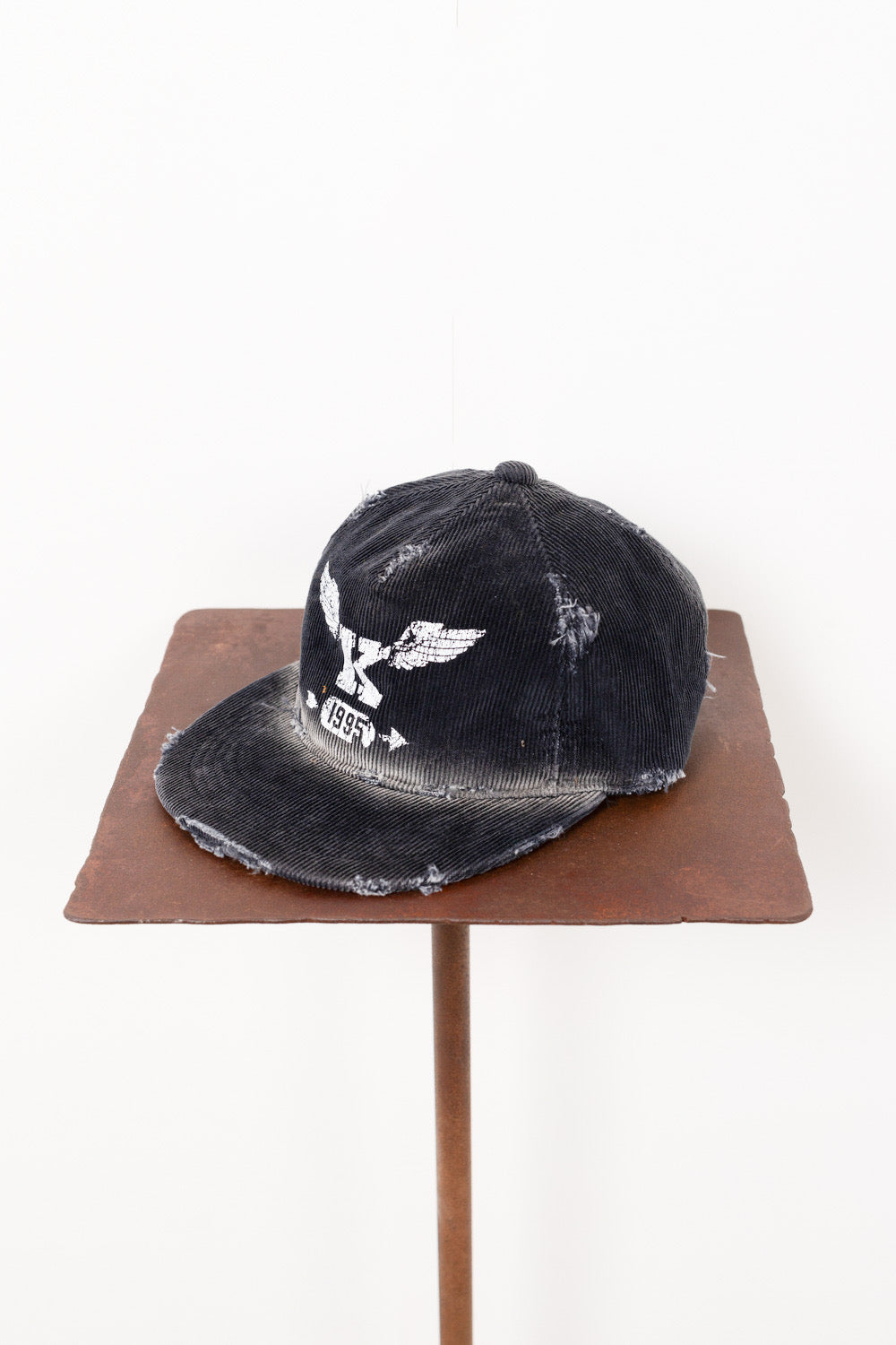 CA4LA × KAMIYA “K-WING” DISTRESSED CAP｜BLACK
