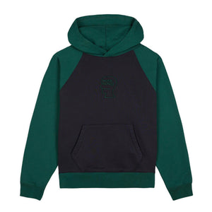 PIGMENT WASH LOGO HEAD RAGLAN HOODIE