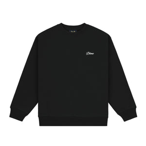 CURSIVE SMALL LOGO CREWNECK｜BLACK