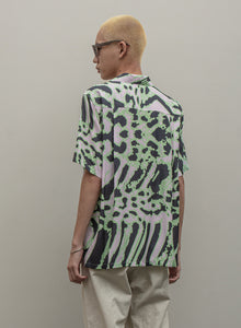 ACID ANIMAL RAYON SS SHIRT｜GREEN