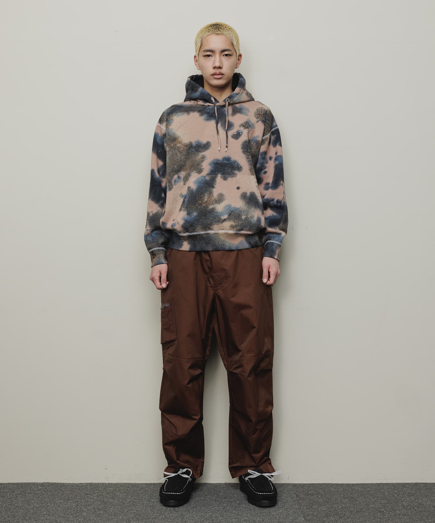 LOGO TIE DYE HOODIE｜COCOA