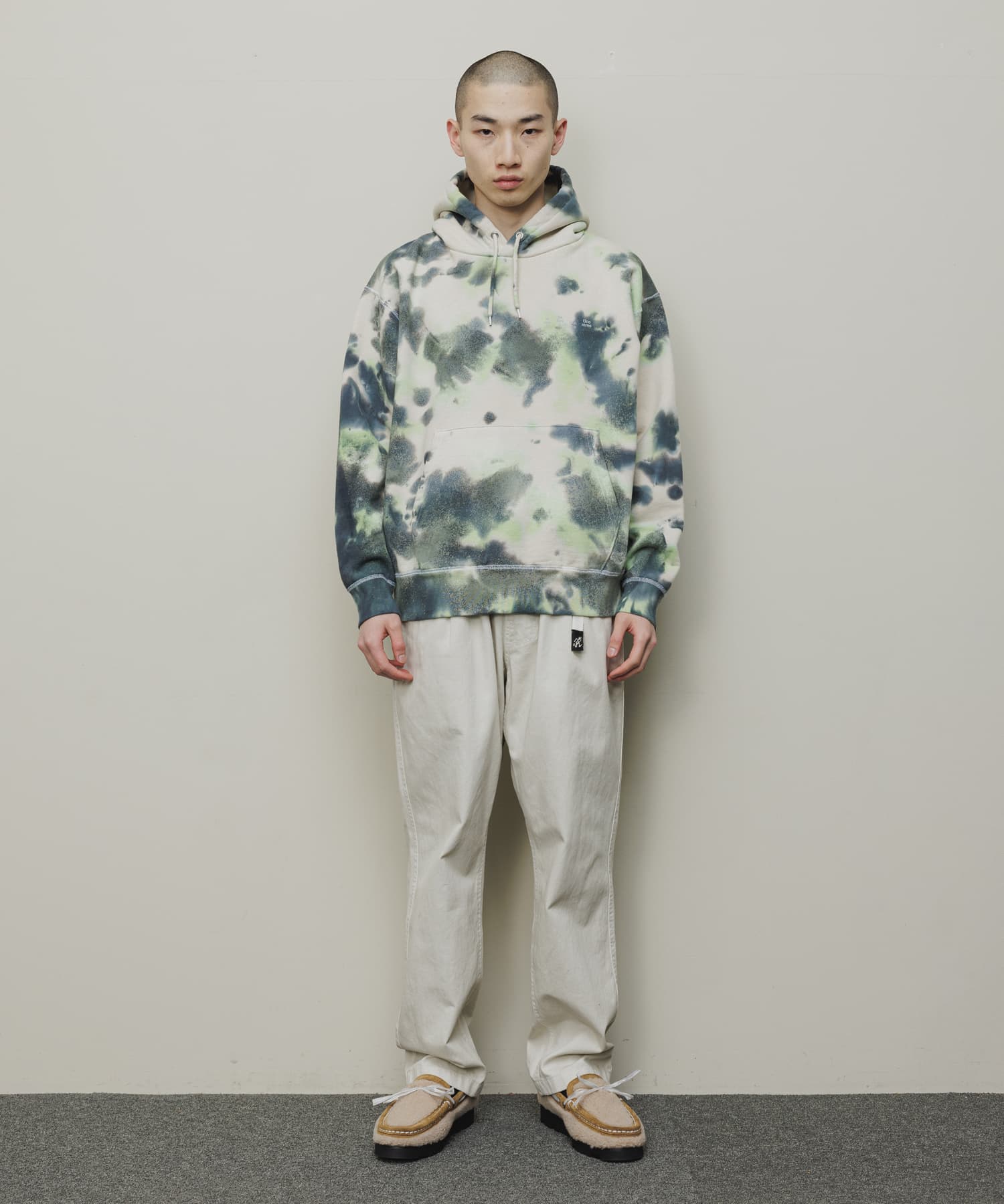 LOGO TIE DYE HOODIE｜GREEN