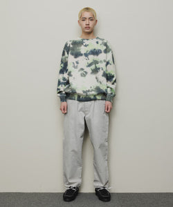 LOGO TIE DYE CREW｜GREEN