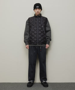 REMOVABLE SLEEVE DOWN JACKET｜BLACK