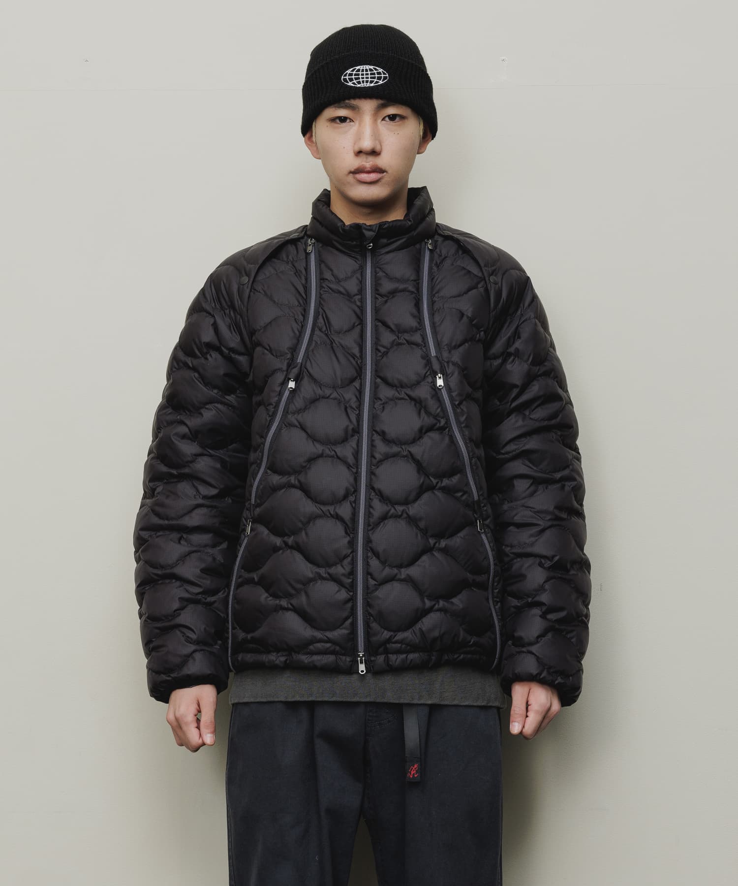 REMOVABLE SLEEVE DOWN JACKET｜BLACK