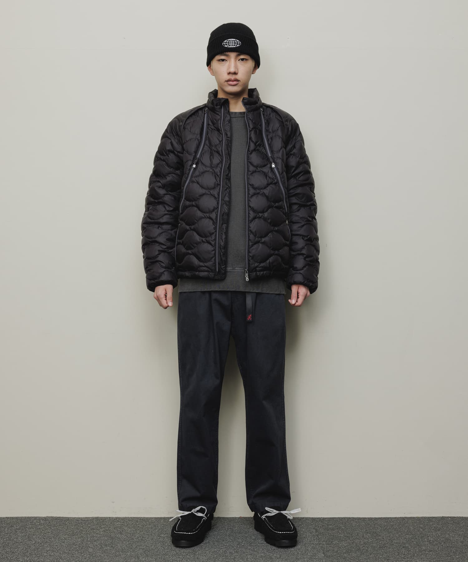REMOVABLE SLEEVE DOWN JACKET｜BLACK