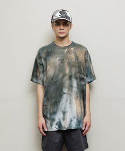 LOGO TIE DYE TEE｜GRAY X BEIGE