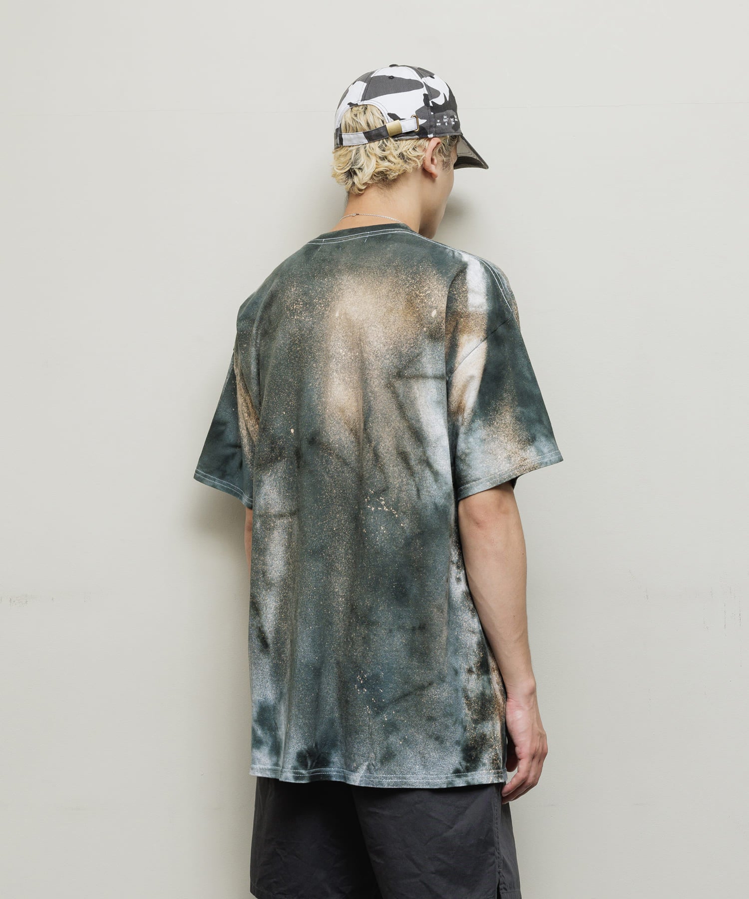 LOGO TIE DYE TEE｜GRAY X BEIGE