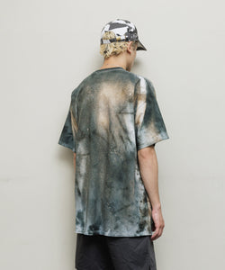 LOGO TIE DYE TEE｜GRAY X BEIGE