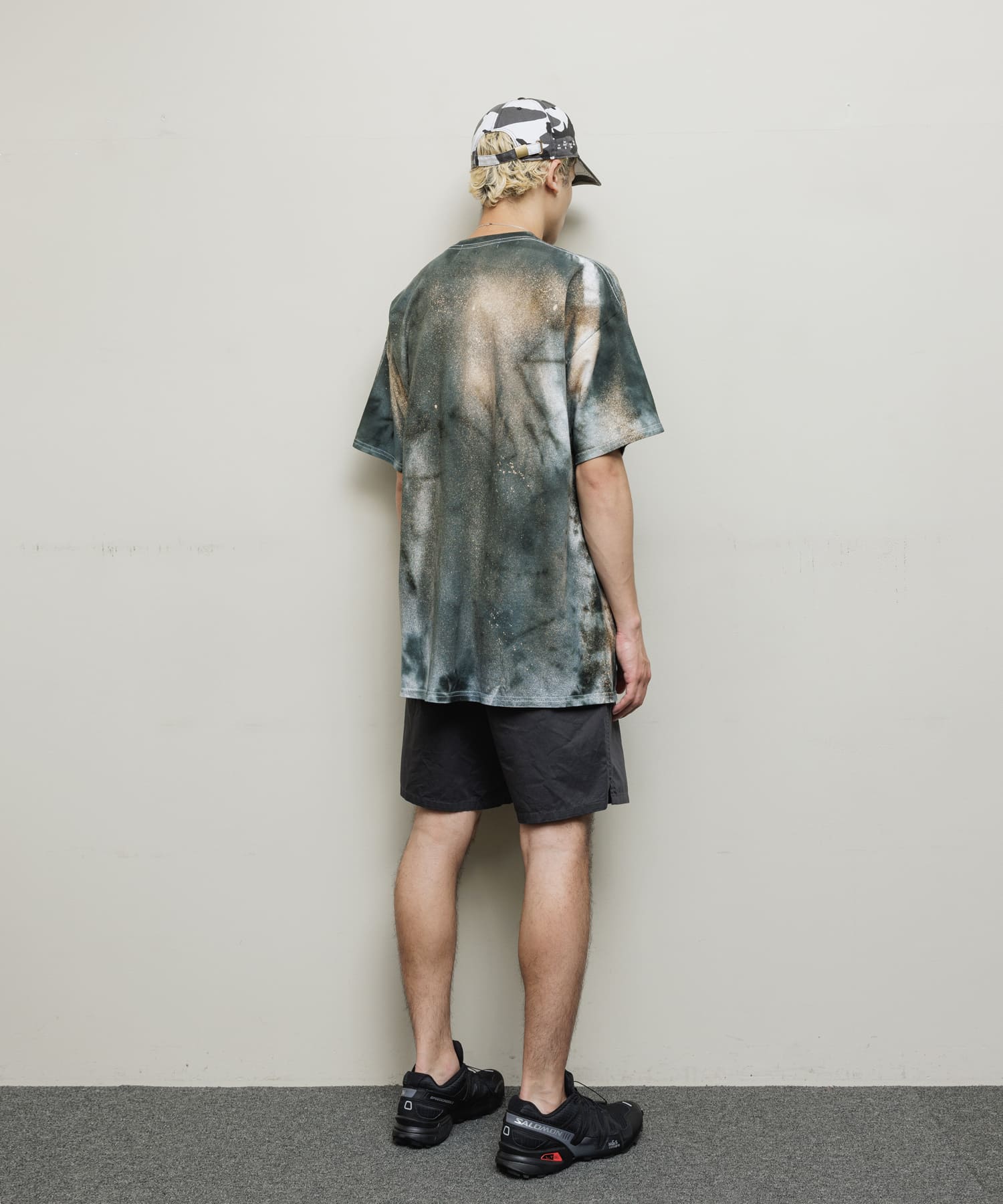 LOGO TIE DYE TEE｜GRAY X BEIGE