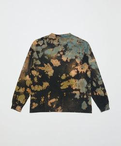 LOGO TIE DYE LS TEE by YUKIDYE｜BLACK