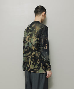 LOGO TIE DYE LS TEE by YUKIDYE｜BLACK