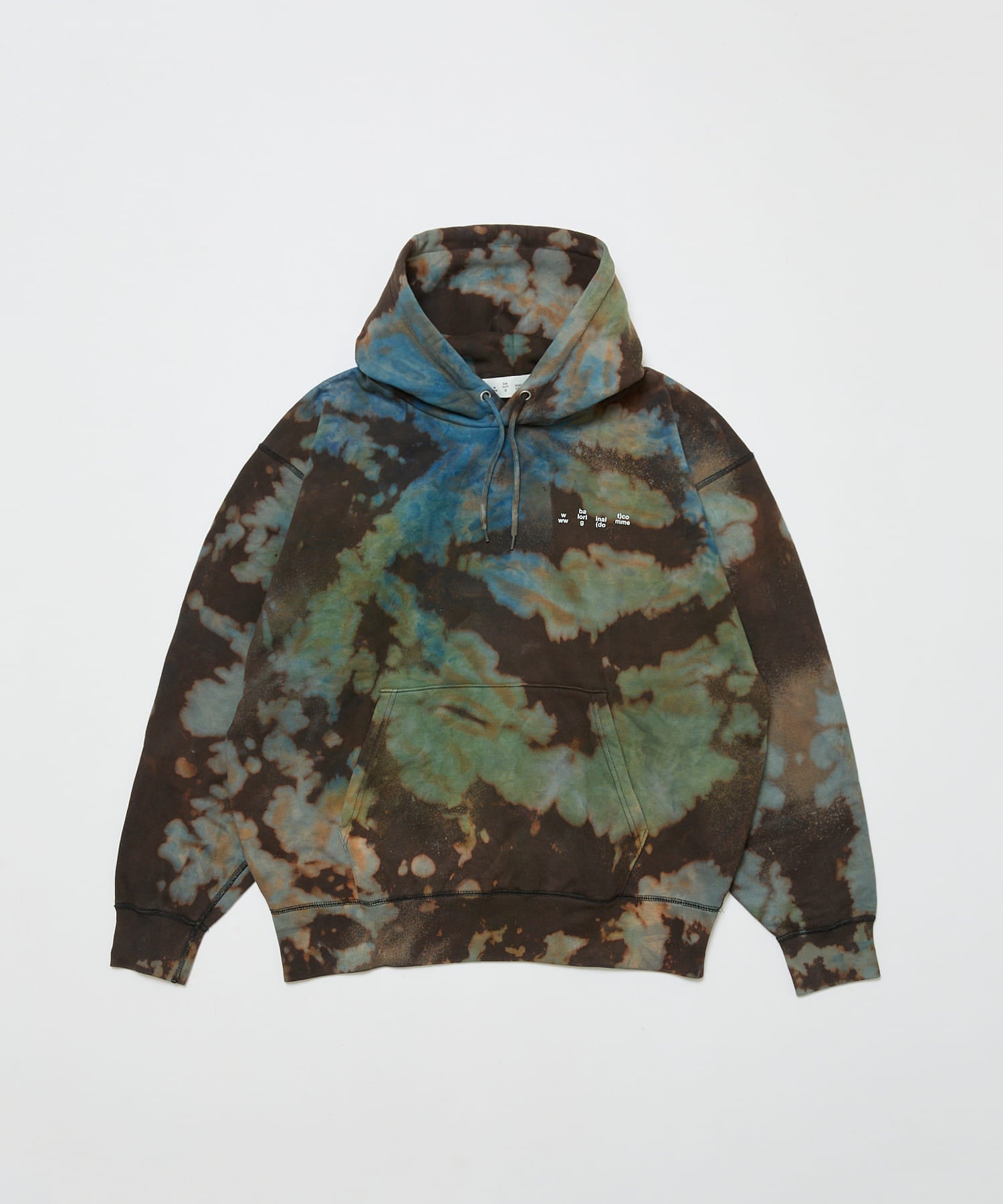 LOGO TIE DYE HOODIE  by YUKIDYE