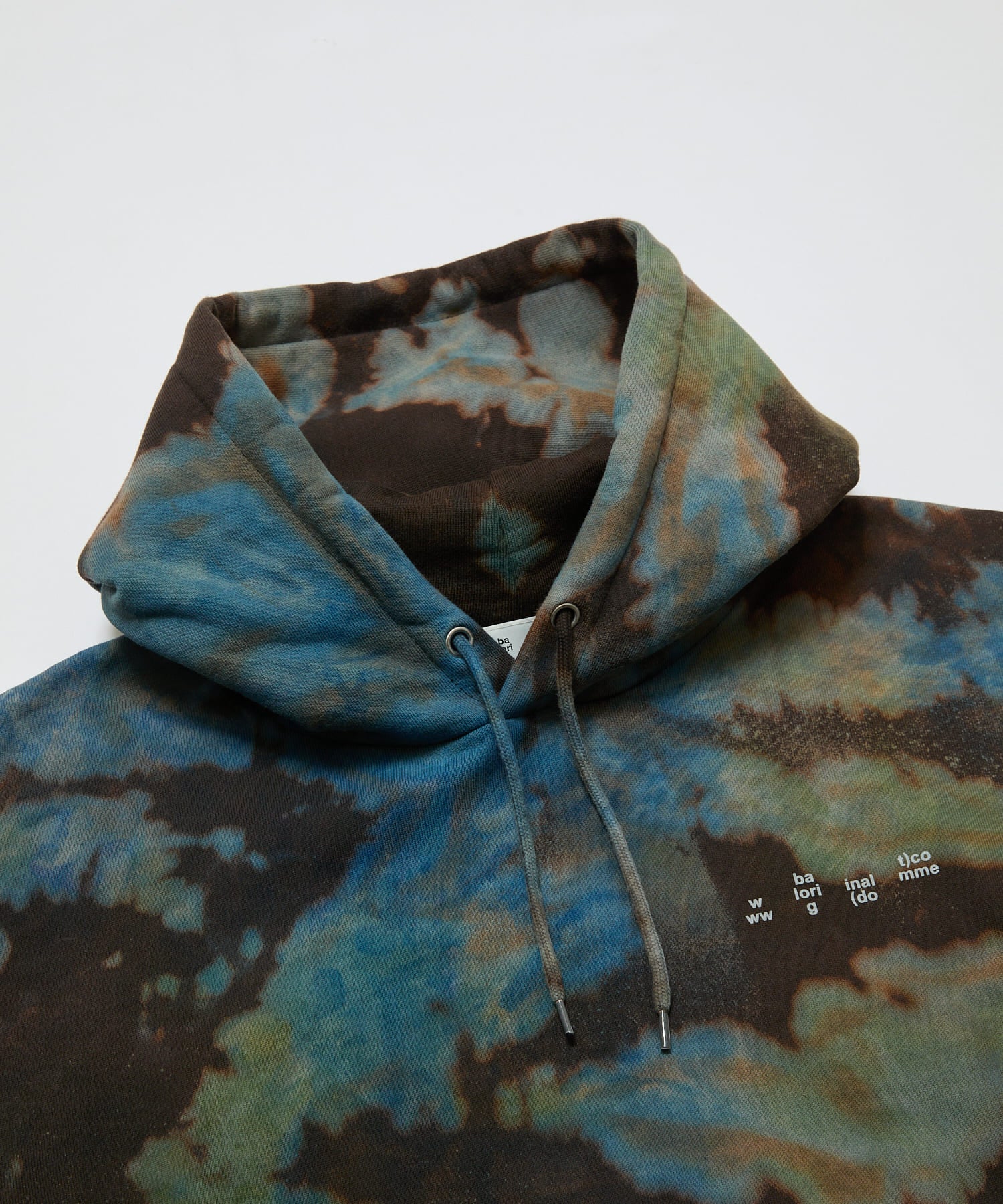 LOGO TIE DYE HOODIE  by YUKIDYE