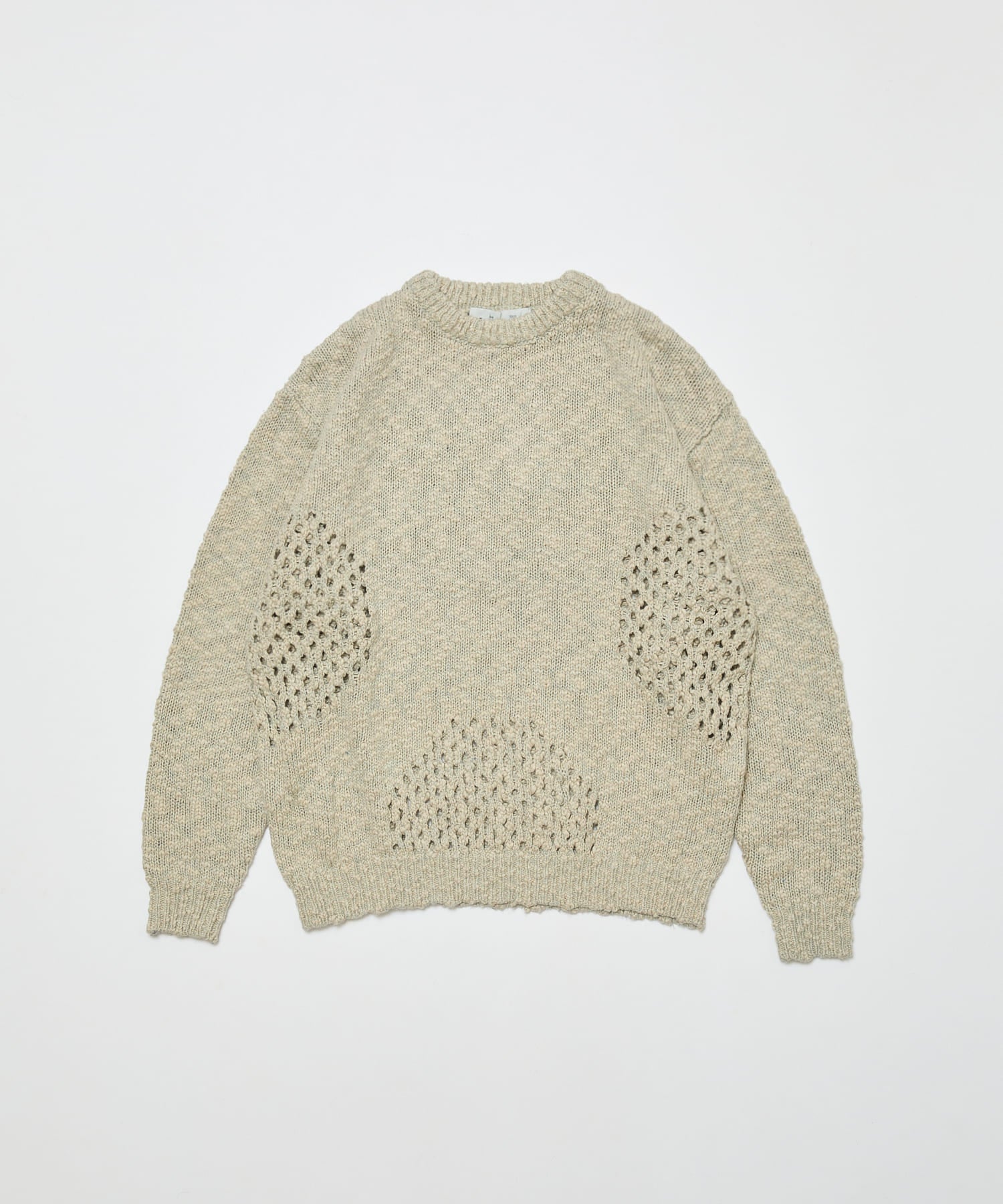 VENTILATION CREWNECK SWEATER｜IVORY