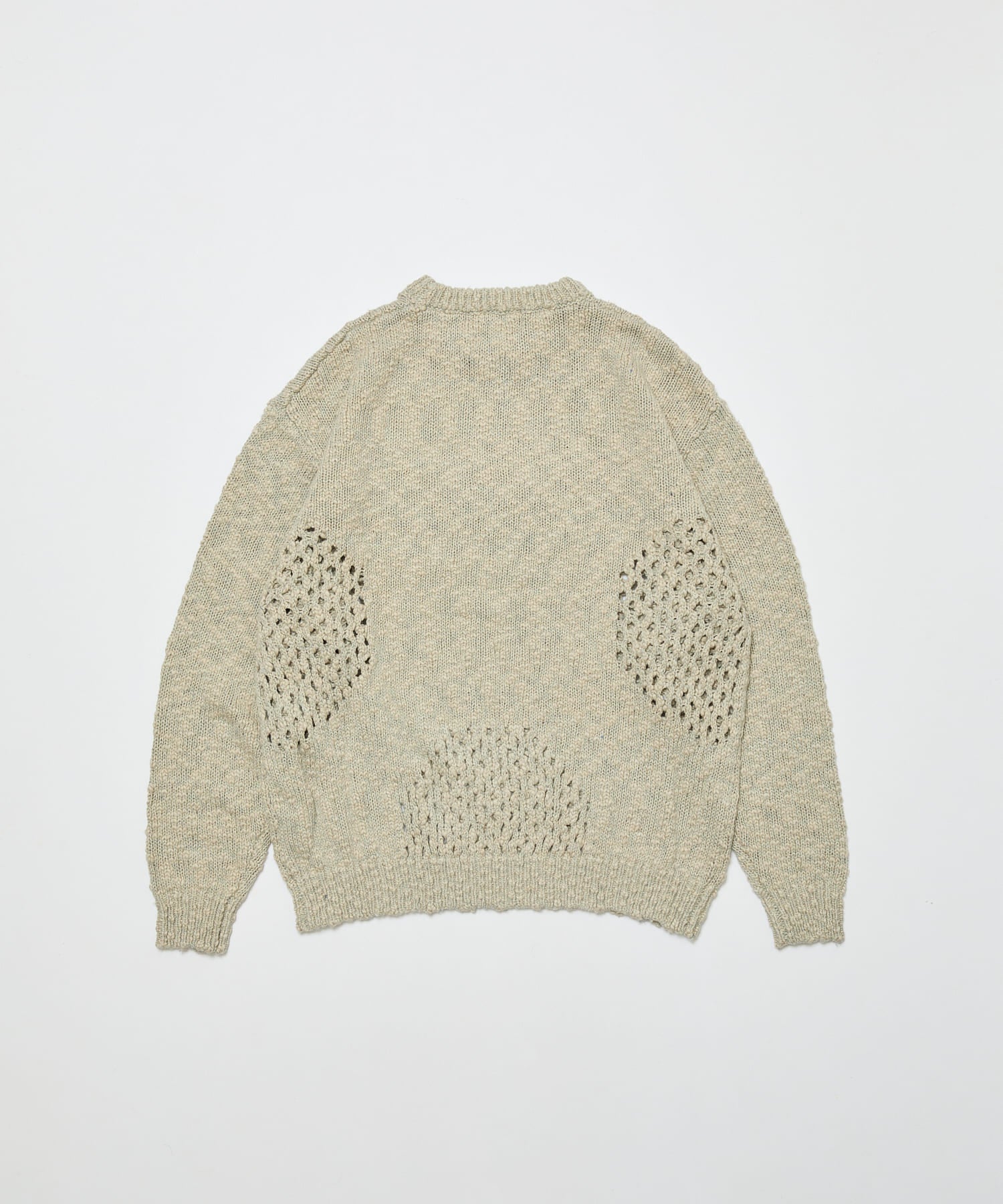 VENTILATION CREWNECK SWEATER｜IVORY