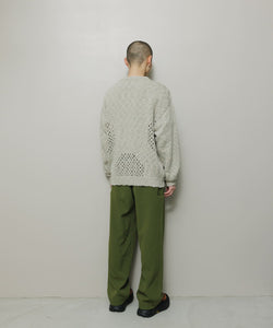 VENTILATION CREWNECK SWEATER｜IVORY