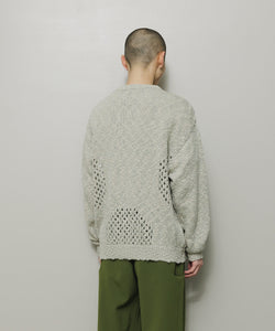 VENTILATION CREWNECK SWEATER｜IVORY