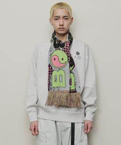 JACQUARD KNIT SOCCER SCARF
