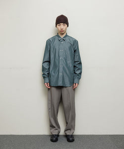BAL / FARAH FAUX WOOL WIDE TAPERED EASY｜KHAKI GRAY