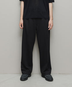 bal / FARAH JERSEY WIDE TAPERED EASY PANT｜CARBON BLACK – NOU-KON