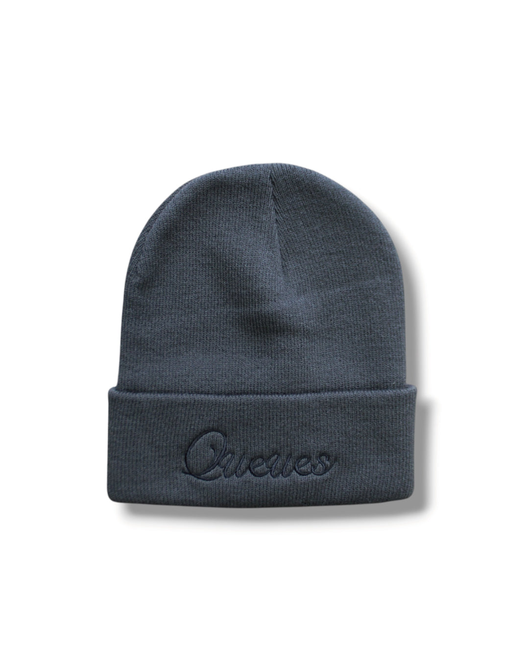 QS LOGO KNIT CAP｜DARK GREY