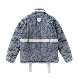 DENIM PUFF JACKET｜BLUE
