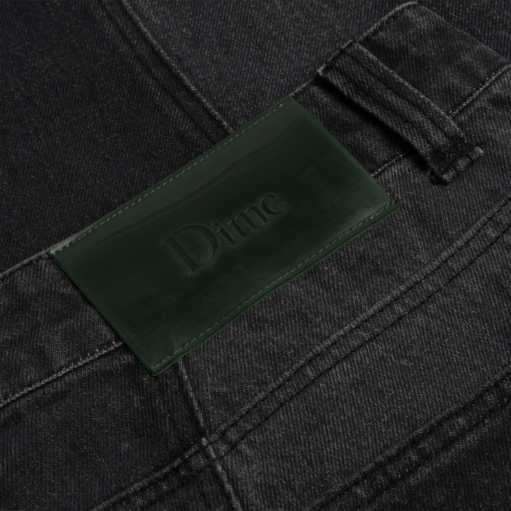 BLOCKED RELAXED DENIM PANTS｜BLACK WASHED