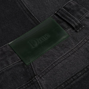 BLOCKED RELAXED DENIM PANTS｜BLACK WASHED