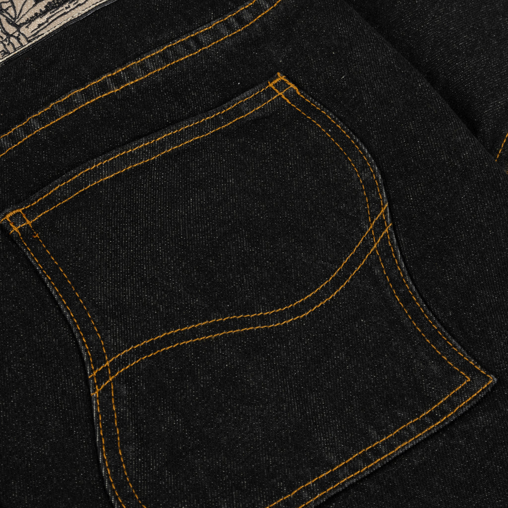 CLASSIC RELAXED DENIM PANTS｜BLACK WASHED