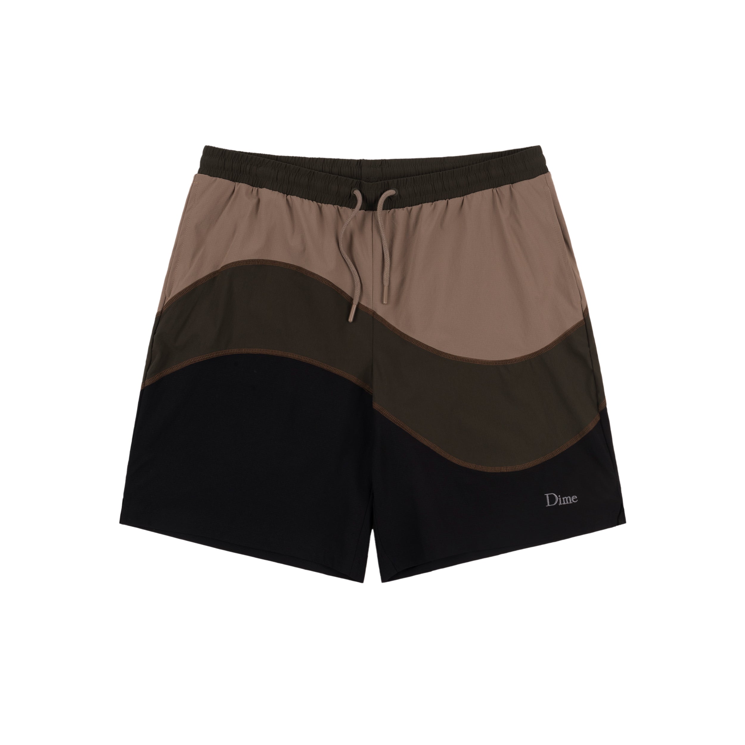 DIME WAVE SPORTS SHORTS｜KHAKI