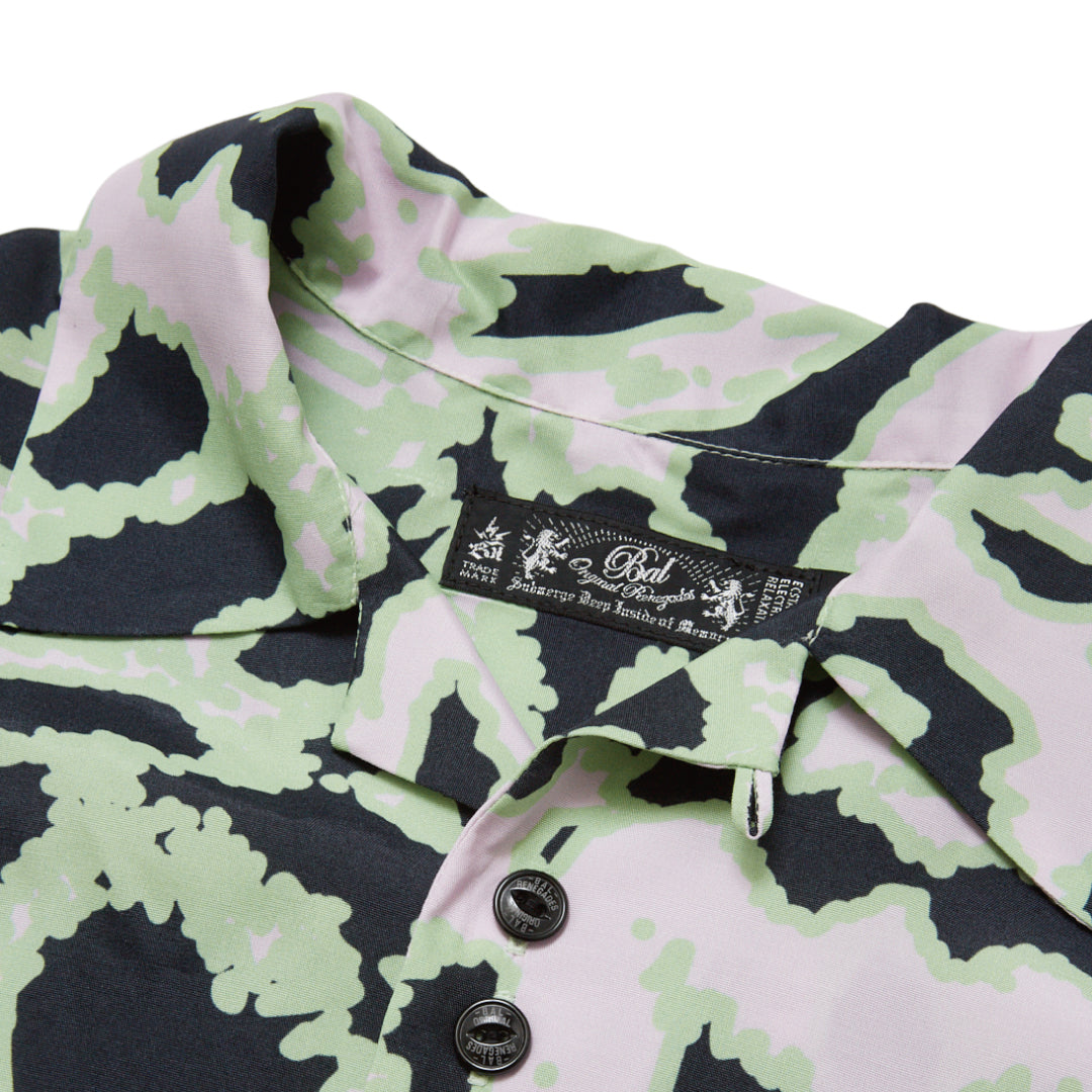 ACID ANIMAL RAYON SS SHIRT｜GREEN