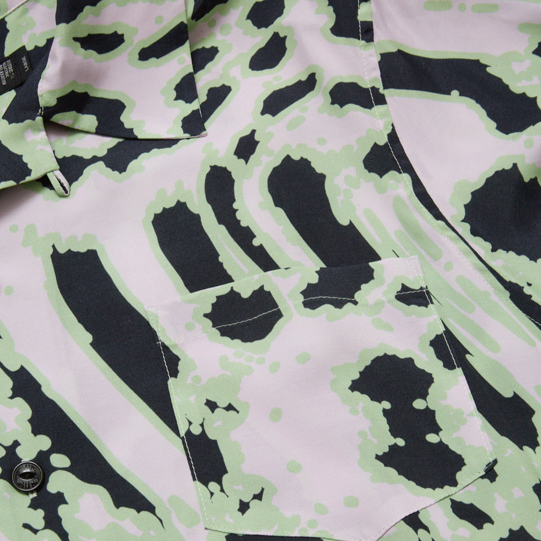 ACID ANIMAL RAYON SS SHIRT｜GREEN
