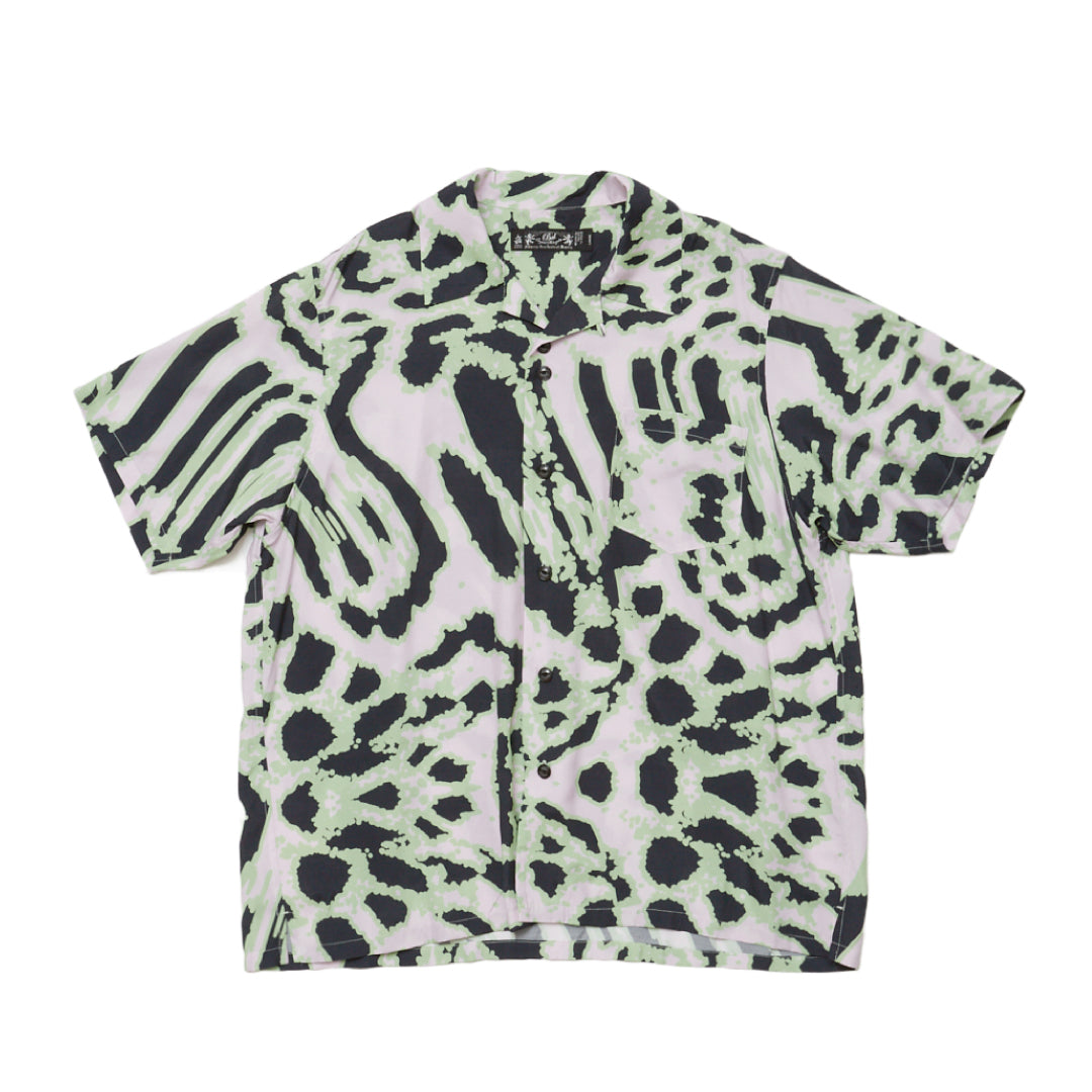 ACID ANIMAL RAYON SS SHIRT｜GREEN