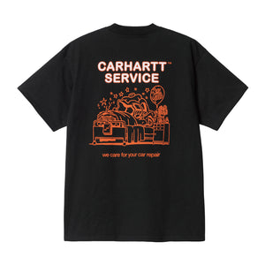 S/S CAR REPAIR T-SHIRT｜BLACK