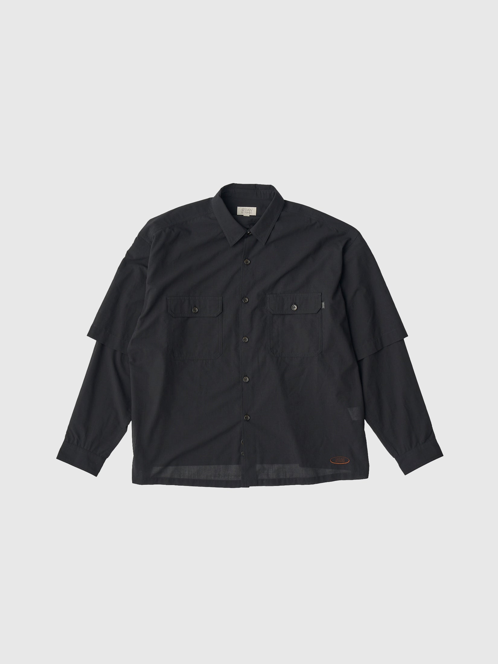 CONVERTIBLE WORK SHIRT｜BLACK