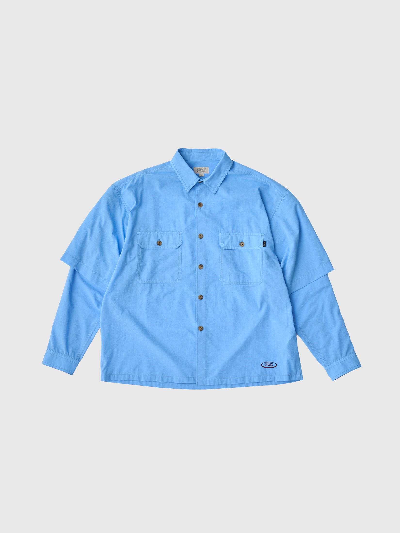 CONVERTIBLE WORK SHIRT｜BLUE