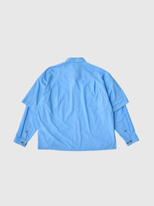 CONVERTIBLE WORK SHIRT｜BLUE