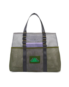 BRAIN DEAD EQUIPMENT MESH TOTE｜WHITE MULTI