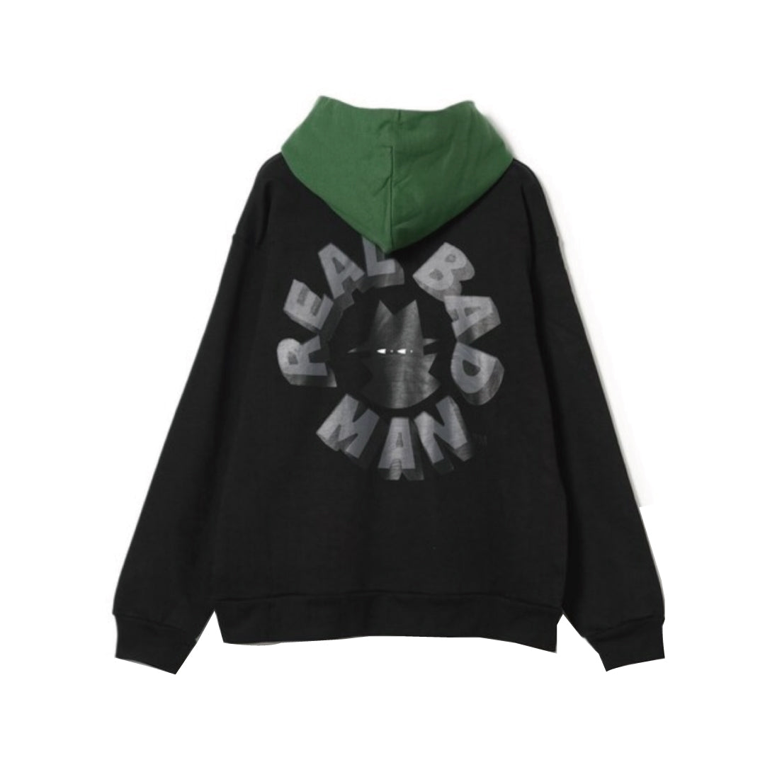 RBM 2TONE HOOD FLEECE｜BLACK