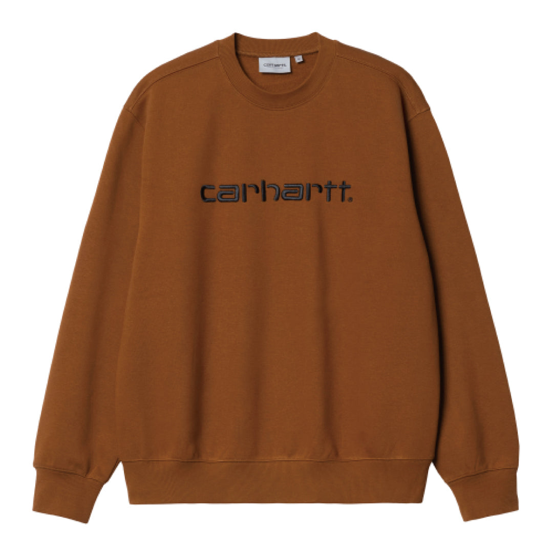 CARHARTT SWEATSHIRT｜DEEP H BROWN / BLACK